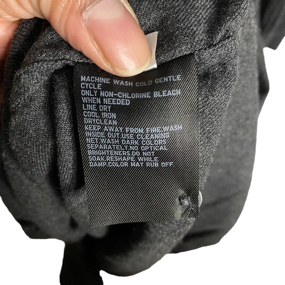 Uniqlo Women's Charcoal Gray Button Up Midi Belted Shirt Dress - Picture 7 of 10